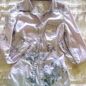 Guess Purple Blazer Lightweight Suit Jacket